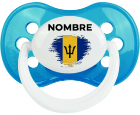 Bandera del efecto pincel de Barbados con nombre: Chupete anatómica