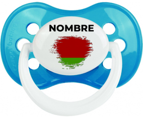 Bandera del efecto pincel bielorruso con nombre: Chupete anatómica