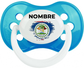 Bandera del efecto pincel de Belice con nombre: Chupete anatómica