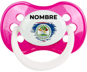 Bandera del efecto pincel de Belice con nombre: Chupete anatómica
