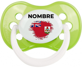 Bandera del efecto pincel de las Bermudas con nombre: Chupete anatómica