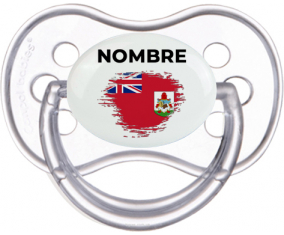 Bandera del efecto pincel de las Bermudas con nombre: Chupete anatómica