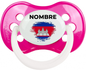 Bandera del efecto pincel camboyano con nombre: Chupete anatómica