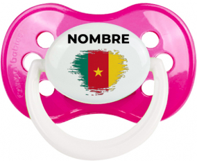 Bandera del efecto pincel camerunés con nombre: Chupete anatómica