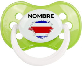 Bandera del efecto pincel de Costa Rica con nombre: Chupete anatómica