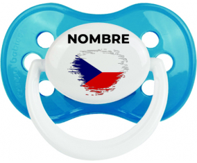 Bandera del efecto pincel de la República Checa con nombre: Chupete anatómica