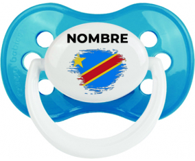 Efecto cepillo de bandera República Democrática del Congo con nombre: Chupete anatómica