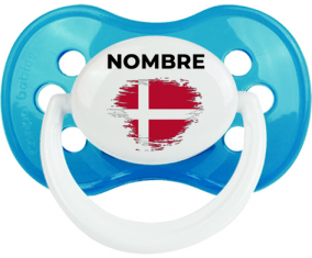 Bandera del efecto pincel de Dinamarca con nombre: Chupete anatómica
