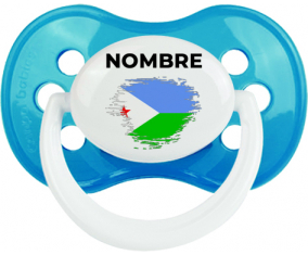 Bandera del efecto pincel Djibouti con nombre: Chupete anatómica