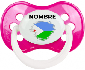 Bandera del efecto pincel Djibouti con nombre: Chupete anatómica