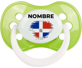 Bandera del efecto pincel de República Dominicana con nombre: Chupete anatómica