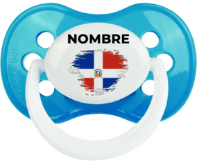 Bandera del efecto pincel de República Dominicana con nombre: Chupete anatómica