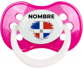 Bandera del efecto pincel de República Dominicana con nombre: Chupete anatómica
