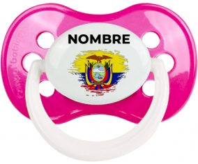 Bandera ecuatoriana con primer nombre: Chupete anatómica