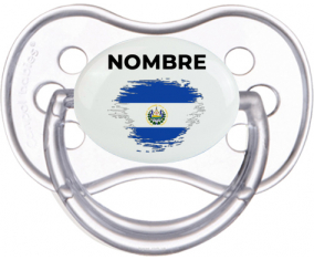 Efecto pincel de bandera El Salvador con nombre: Chupete anatómica