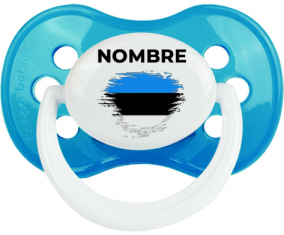 Bandera del efecto pincel de Estonia con nombre: Chupete anatómica