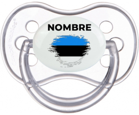 Bandera del efecto pincel de Estonia con nombre: Chupete anatómica