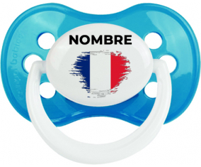 Efecto pincel France bandera con nombre: Chupete anatómica