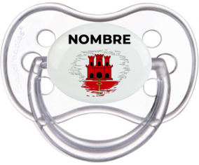 Bandera del efecto pincel de Gibraltar con nombre: Chupete anatómica