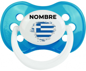 Bandera del efecto pincel griego con nombre: Chupete anatómica