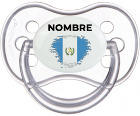 Guatemala cepilla bandera efecto con nombre: Chupete anatómica