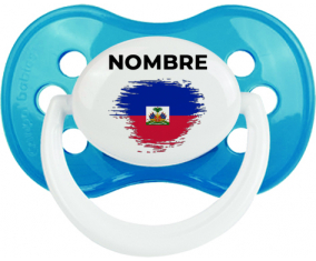 Bandera del efecto pincel de Haití con nombre: Chupete anatómica