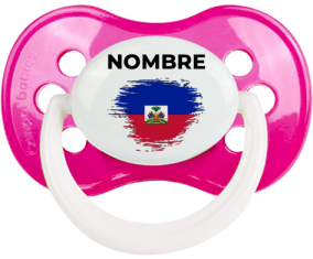 Bandera del efecto pincel de Haití con nombre: Chupete anatómica