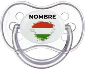 Efecto pincel de bandera Hungría con nombre: Chupete anatómica