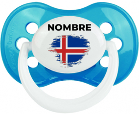 Bandera del efecto pincel de Islandia con nombre: Chupete anatómica