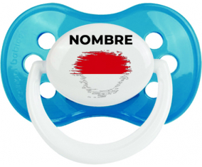 Bandera del efecto pincel de Indonesia con nombre: Chupete anatómica