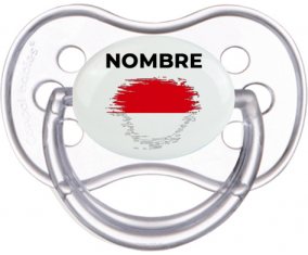 Bandera del efecto pincel de Indonesia con nombre: Chupete anatómica