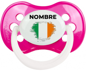 Bandera del efecto pincel de Irlanda con nombre: Chupete anatómica