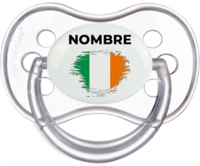 Bandera del efecto pincel de Irlanda con nombre: Chupete anatómica