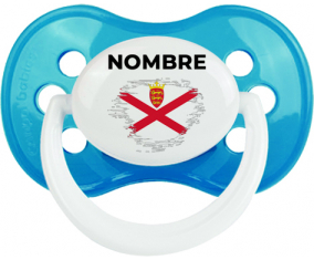 Efecto pincel de bandera Isla a Jersey con nombre: Chupete anatómica