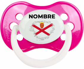 Efecto pincel de bandera Isla a Jersey con nombre: Chupete anatómica
