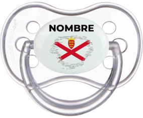 Efecto pincel de bandera Isla a Jersey con nombre: Chupete anatómica