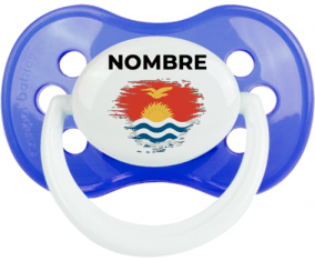 Kiribati pincel efecto bandera con nombre: Chupete anatómica personnalisée