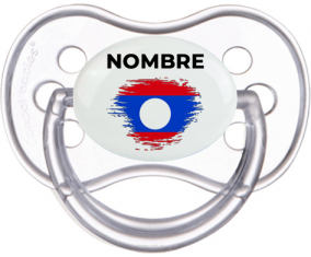 Bandera del efecto pincel Laos con nombre: Chupete anatómica