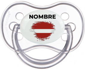 Efecto pincel de bandera Letonia con nombre: Chupete anatómica