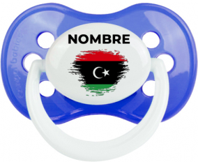 Libia cepilla la bandera del efecto con nombre: Chupete anatómica personnalisée