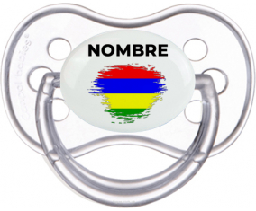 Efecto pincel de bandera Mauricio con nombre: Chupete anatómica