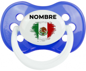 Bandera del efecto pincel de México con nombre: Chupete anatómica personnalisée