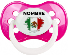 Bandera del efecto pincel de México con nombre: Chupete anatómica