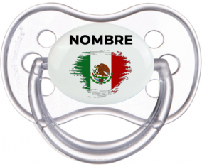Bandera del efecto pincel de México con nombre: Chupete anatómica