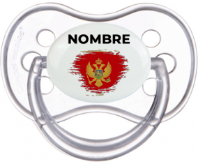 Bandera del efecto pincel montenegro con nombre: Chupete anatómica