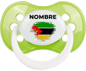 Bandera del efecto pincel de Mozambique con nombre: Chupete anatómica