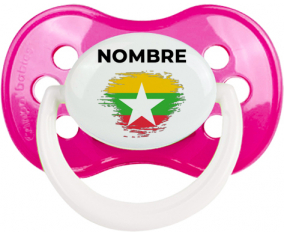Bandera del efecto pincel de Myanmar con nombre: Chupete anatómica