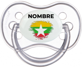 Bandera del efecto pincel de Myanmar con nombre: Chupete anatómica