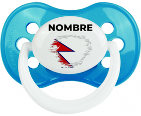 Bandera del efecto pincel de Nepal con nombre: Chupete anatómica