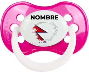 Bandera del efecto pincel de Nepal con nombre: Chupete anatómica
